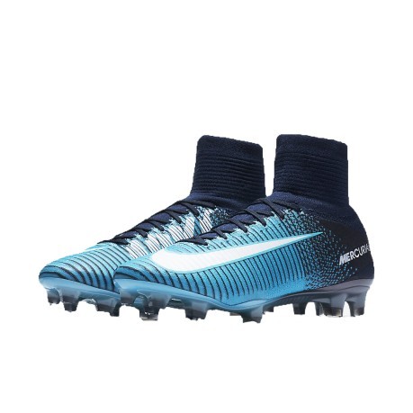 Scarpe Calcio Nike Mercurial SuperFly V FG azzurro blu 