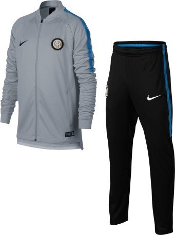 Le maillot de l'Inter 17/18 enfant noir gris