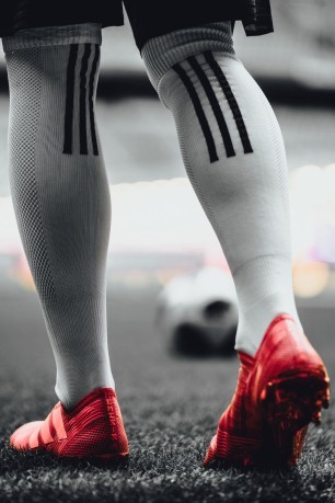 Fußball schuhe Adidas Nemeziz 17+ FG rot