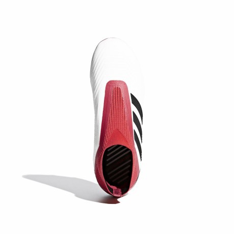 Scarpe calcio bambino Adidas Predator 18+ FG bianca