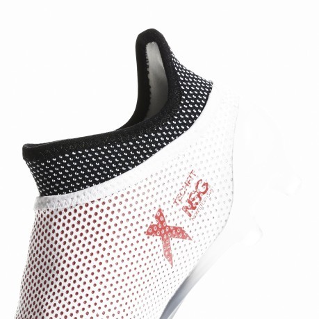 Scarpe calcio Adidas X 17+ bambino FG bianche