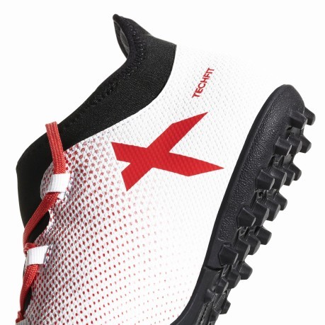Chaussures de Football Adidas X 17.3 TF blanc