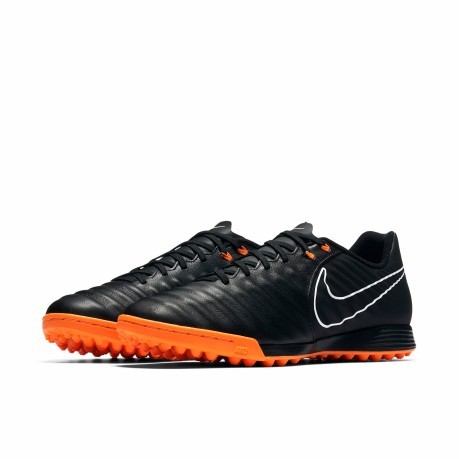 Schuhe Fußball Nike Tiempo LegendX VII TF schwarz orange