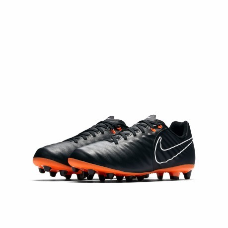 Enfants chaussures de Football Tiempo Legend VII Pro AG-noir-orange