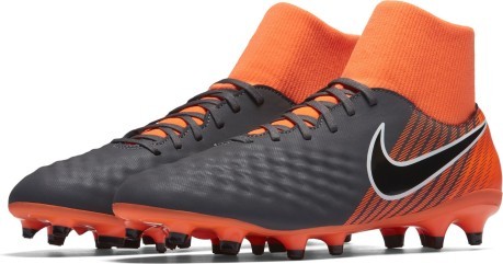 Chaussures de football Magista Obra II de l'Académie FG orange gris