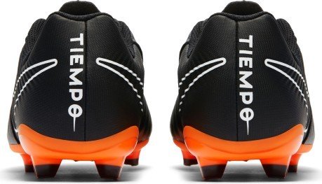 Scarpe calcio bambino Nike Tiempo Legend Academy FG nere arancio