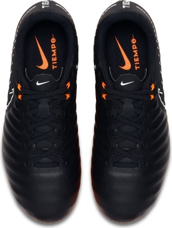 Kids football boots Nike Tiempo Legend Academy FG black orange