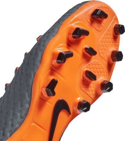 Scarpe calcio bambino Nike Hypervenom Phantom III Academy FG grigio arancio
