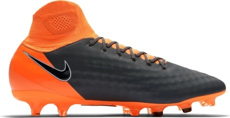 Fußball schuhe Nike Magista Obra II Pro FG orange grau