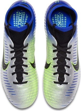 Chaussures de Football enfant Nike Mercurial Victory VI FG Neymar-bleu gris