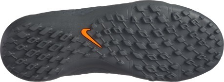 Schuhe kind fußball Hypervenom PhantomX TF grau-orange