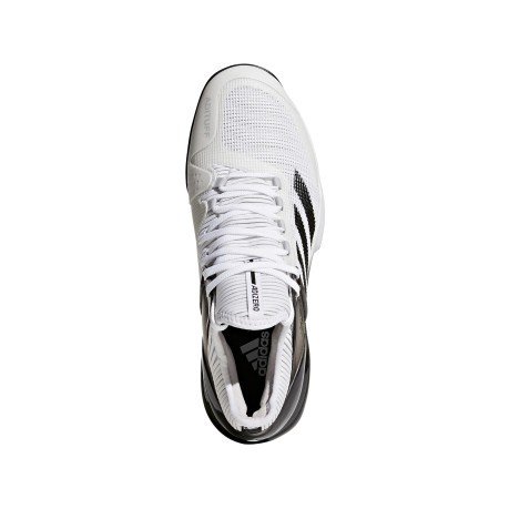 Schuhe Tennis Herren AdiZero UberSonic 2 weiß schwarz