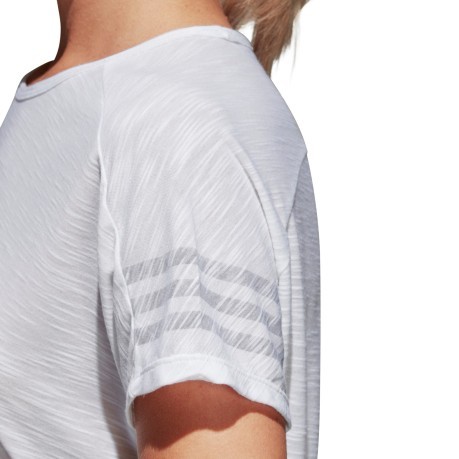 T-Shirt Damen ID 3 Stripes weißes model