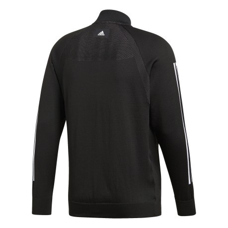 Men's sweatshirt ID Knit Bomber jacket black model