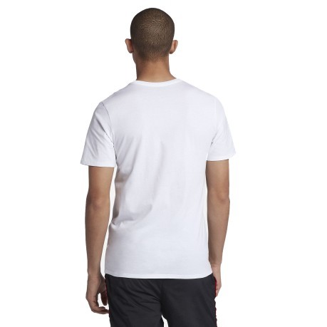 T-Shirt Uomo Jordan Iconic JumpMan nero bianco indossato