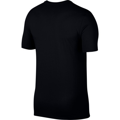 T-Shirt Uomo Jordan Iconic JumpMan nero bianco indossato