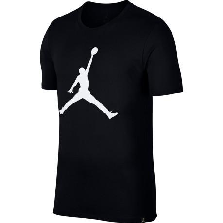 Camiseta de Hombre de Jordania Icónico de JumpMan, negro, blanco usado