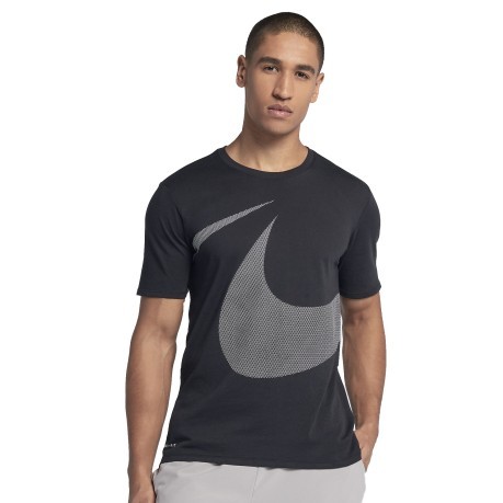 Hombres T-Shirt de Dri-Fit negro gris modelo