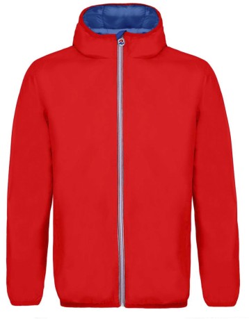 Windproof jacket Man red blue