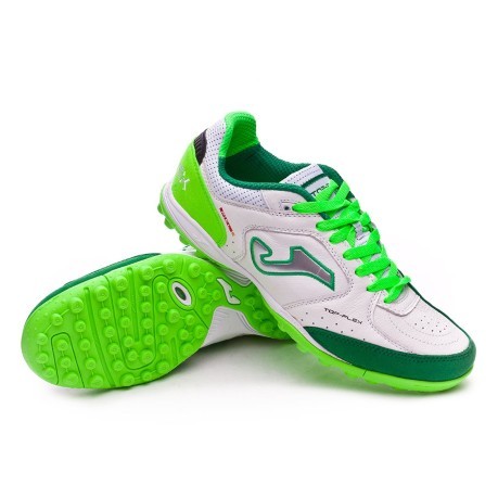 Chaussures de calcetto Joma Top Flex blanc vert