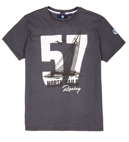 Men's T-shirt Graphic 57 grey model