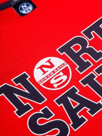 T-Shirt Hombre Impreso estados Unidos Logotipo rojo modelo