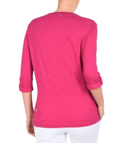camiseta gigante de color rosa frente
