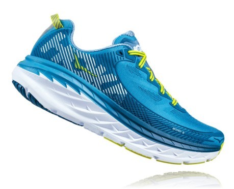 Mens Running shoes Bondi 5 A3 Neutral blue yellow