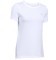 T-Shirt de las Mujeres HeatGear\u00AE Armadura blanca en la parte delantera