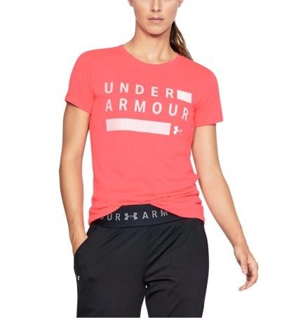 Camiseta de Entrenamiento Gráfico Giro frontal de color rosa