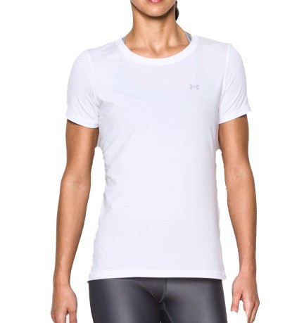 Damen T-Shirt HeatGear® Armour front weiß
