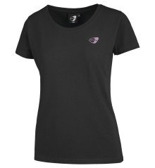 Camiseta de Mujer con Cuello en V negro