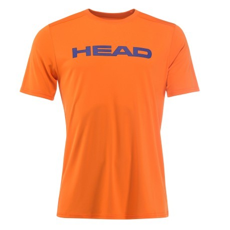 T-Shirt Uomo Basic Tech fronte arancio