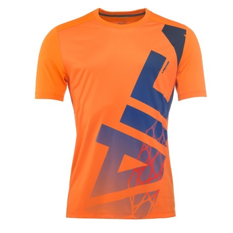 T-Shirt Bambino Vision Radical arancio blu fronte