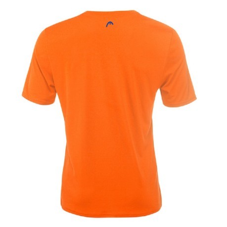 T-Shirt Uomo Basic Tech fronte arancio