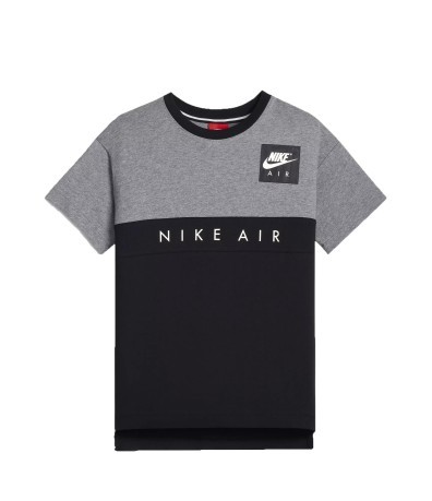 T-Shirt Junge grau schwarz Air
