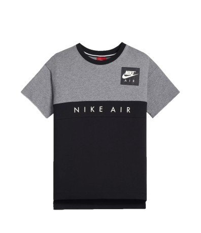 T-Shirt Ragazzo Air grigio nero