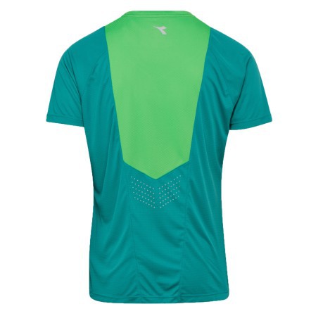 T-Shirt Running Homme vert Vif