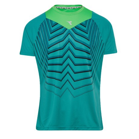 T-Shirt Running Homme vert Vif