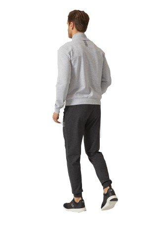 Men's track suit gray black front