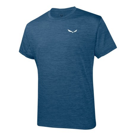 T-Shirt Trekking-Mann Puez Melange aus dry ' Ton grau
