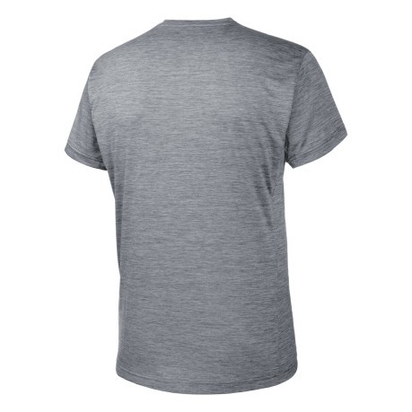 T-Shirt Trekking-Mann Puez Melange aus dry ' Ton grau
