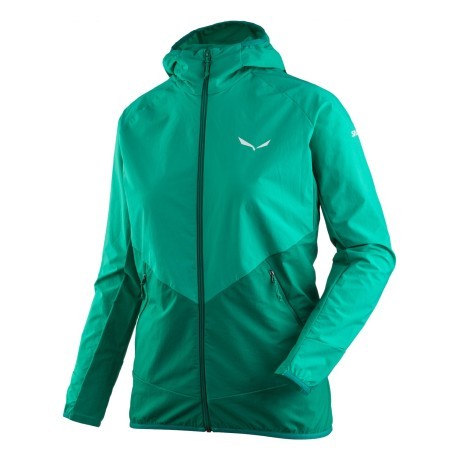 Jacket Woman Hiking the Puez DuraStretch green