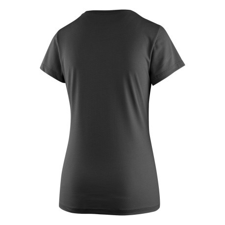 T-shirt Femme Randonnée la Puez 2 sec o'ton noir