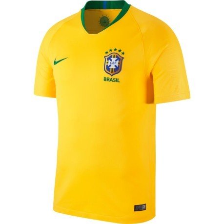 Jersey De Casa De Brasil En 2018 colore amarillo verde Nike - SportIT.com