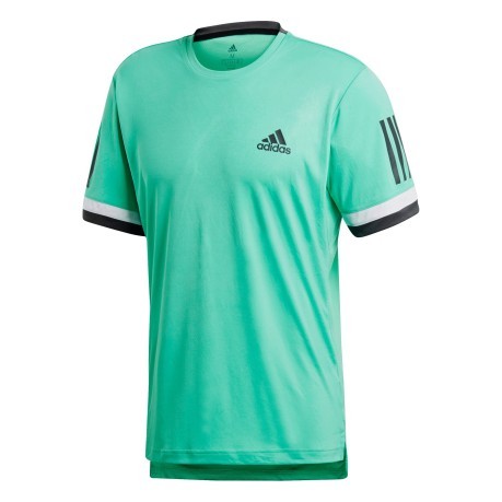 Camiseta de Hombre de Club 3 Rayas de frente verde