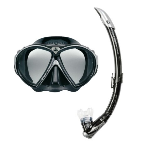 Kit de Máscara de Fábula+ Snorkel Zephyr negro negro