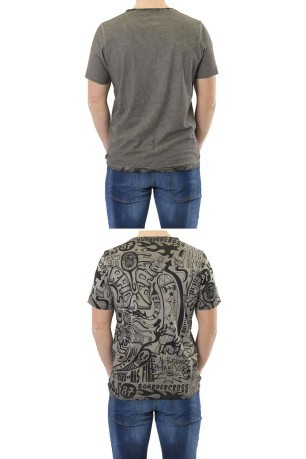 T-Shirt Man Reversible Grey front