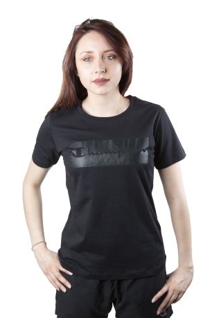 T-Shirt Damen Steetnic vor schwarz