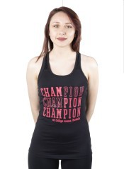 Tank top Woman Graphic Mania Tank black pink front